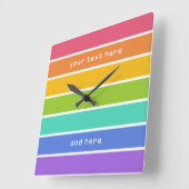 voor regenboogkleuren vierkante klok (Hoek)