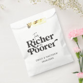 Voor rijkere of slechtere minimalistische huwelijk bedankzakje (Gezegeld)