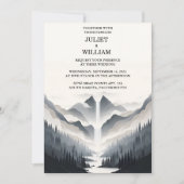 Voor River Rain Cloud Natuur Smoky Mountain Weddin Kaart (Voorkant)