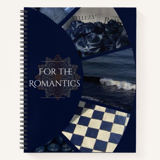 Voor romantici (blauw) notitieboek (Voorkant)