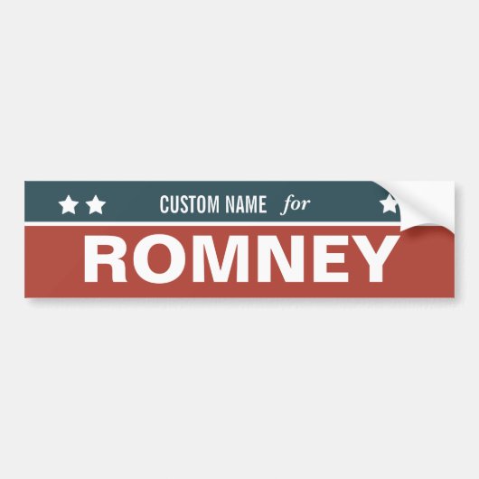  voor Romney Bumpersticker (Voorkant)