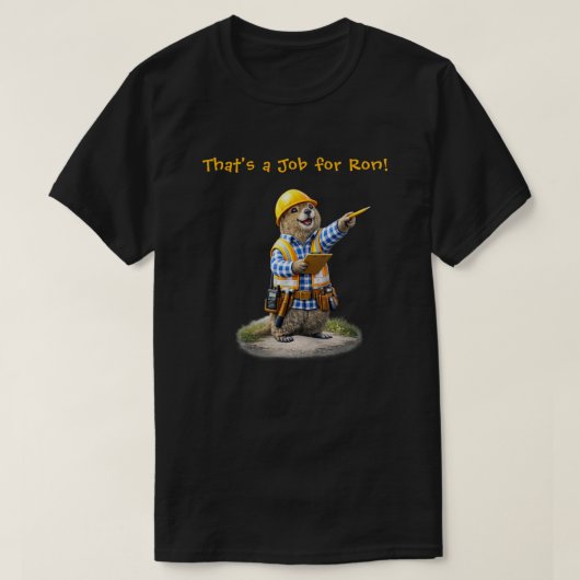 "voor Ron" (1) T-shirt (Design voorkant)