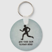Voor Runners en run events - eigen tekst aan beide Sleutelhanger (Voorkant)