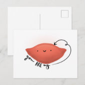 Voor schattige en zoete aardappelen 🍠 briefkaart (Voorkant / Achterkant)