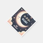 Voor Schattigee Space Night Sky Two The Moon 2nd B Servet (Hoek)