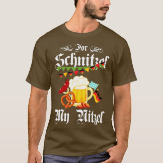 Voor Schnitzel My Nitzel Funny Oktoberfest Gift -  T-shirt