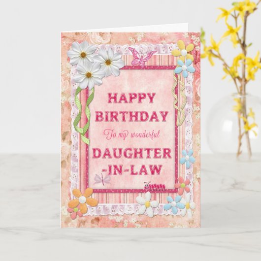 Voor Schoondochter, de kaart van de (Gele Bloem)