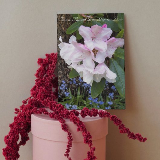 Voor schoondochter Floral Moederdag Kaart