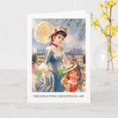 Voor schoondochter op Moederdag Fine Art Kaart (Gele Bloem)