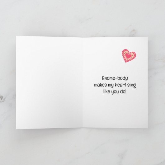 Voor Secret Pal Valentijns's Schattigee Gnome en R Kaart (Binnen)