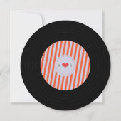 Voor Sheliza: Retro Vinylplaat Oranje Lucht Blauw Save The Date (Achterkant)