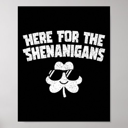 Voor Shenanigans Funny St Patricks Day Mannen Vrou Poster (Voorkant)