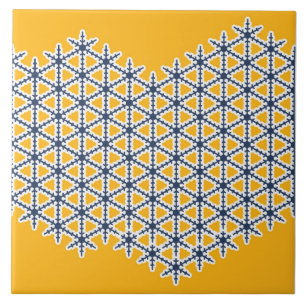 voor sierdoeleinden, geel, blauw van de marine, wi tegeltje