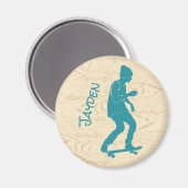 voor skateboarders, grafisch magneet (Voorkant / Achterkant)