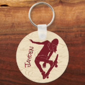 voor skateboarders, grafisch sleutelhanger (Voorkant)
