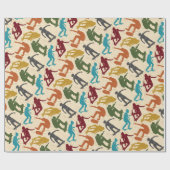 Voor skateboarders Skateboarden Graphics Collage Cadeaupapier (Vlak)