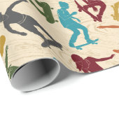 Voor skateboarders Skateboarden Graphics Collage Cadeaupapier (Rol Hoek)