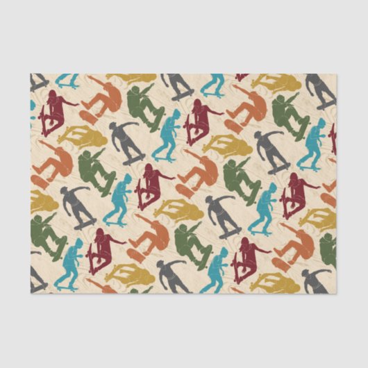 Voor skateboarders Skateboarden Graphics Collage Tissuepapier (Voorkant)