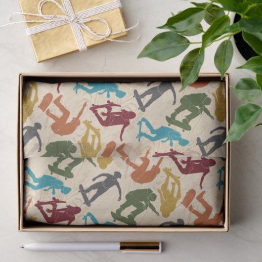 Voor skateboarders Skateboarden Graphics Collage Tissuepapier (Geschenk)