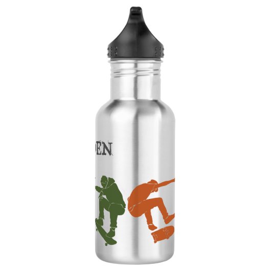 Voor skateboarders Skateboarden Graphics Collage Waterfles (Rechts)