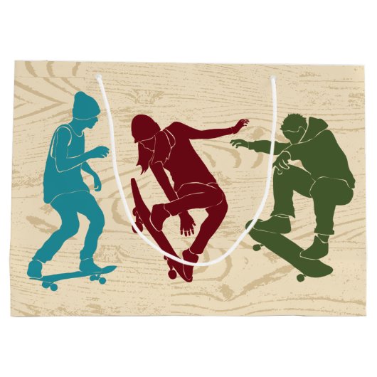 Voor Skateboarders Skateboarden Graphics Custom Groot Cadeauzakje (Achterkant)
