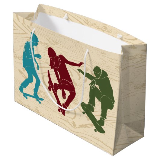 Voor Skateboarders Skateboarden Graphics Custom Groot Cadeauzakje (Achterkant Gekanteld)