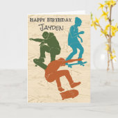 Voor skateboarders wordt Skateboarden als aangepas Kaart (Gele Bloem)