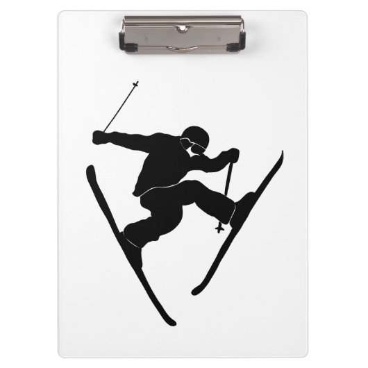 Voor skiers, skiwagens, ski-tricks grafische produ klembord (Voorkant)