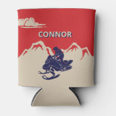 Voor Snowmobilers Snowmobile Graphic Personalized Blikjeskoeler (Voorkant)