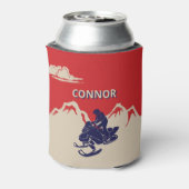 Voor Snowmobilers Snowmobile Graphic Personalized Blikjeskoeler (Blikje Achterkant)