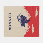 Voor Snowmobilers Snowmobile Graphic Personalized Fleece Deken (Voorkant (Horizontaal))