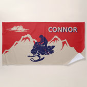 Voor Snowmobilers Snowmobile Graphic Personalized Strandlaken (Voorkant)