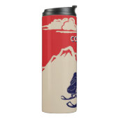 Voor Snowmobilers Snowmobile Graphic Personalized Thermosbeker (Gedraaid links)