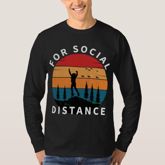 VOOR SOCIALE AFSTAND NATUUR WANDELEN T-SHIRT (Voorkant)
