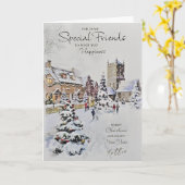 Voor sommige speciale vrienden Happy Christmas Kaart (Gele Bloem)