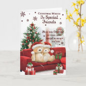 Voor sommige speciale vrienden Schattige ontwerp k Kaart (Gele Bloem)