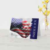 voor Son Birthday Militaire Pride en Joy Kaart (Gele Bloem)