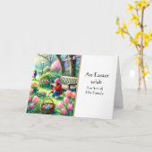 Voor Son & His Wife Happy Easter Wenskaart Kaart (Gele Bloem)