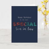 Voor Son in Law Special Birthday Kaart (Gele Bloem)