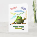 Voor "Son Lots" van Froggy Jokes Birthday Card Kaart<br><div class="desc">Een gelukkige kikker die verjaardagsgrappen maakt</div>
