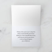 Voor Son op Vaderdag Leuke Beren Folk Art Kaart (Binnen)