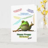 Voor Son Veel Froggy Jokes Verjaardag Kaart (Gele Bloem)