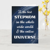 Voor Stepmama Moederdag Stellar Thema Kaart (Gele Bloem)