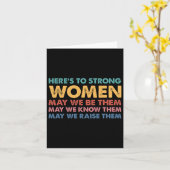 Voor sterke vrouwen Inspirerend intersectionele vr Kaart (Gele Bloem)