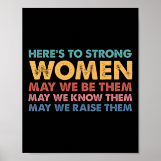 Voor sterke vrouwen Inspirerend intersectionele vr Poster
