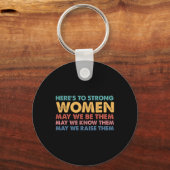 Voor sterke vrouwen Inspirerend intersectionele vr Sleutelhanger (Voorkant)