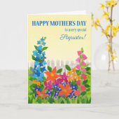 Voor stiefzus op Moederdag bloementuin kaart (Gele Bloem)