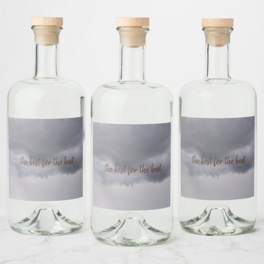 Vóór storm Etiket Voedsel en Drank Set (Flessen)