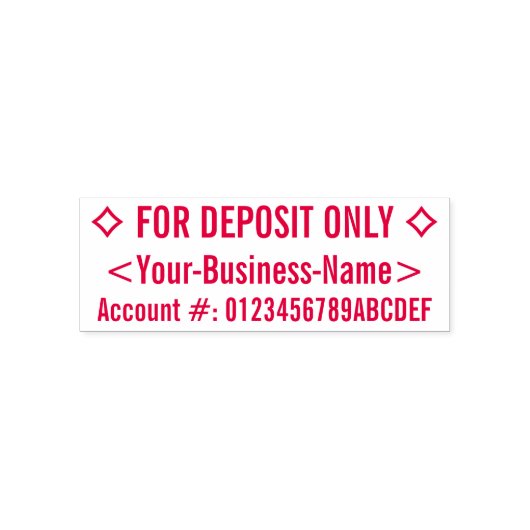 "VOOR STORTING SLECHTS" & Douanenaam Rubberzegel Zelfinktende Stempel (Design)