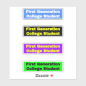 Voor studenten - Eerste generatie College Student Sticker (Vel)